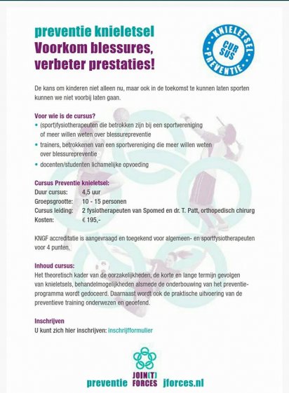 Curcus knieletsel preventie